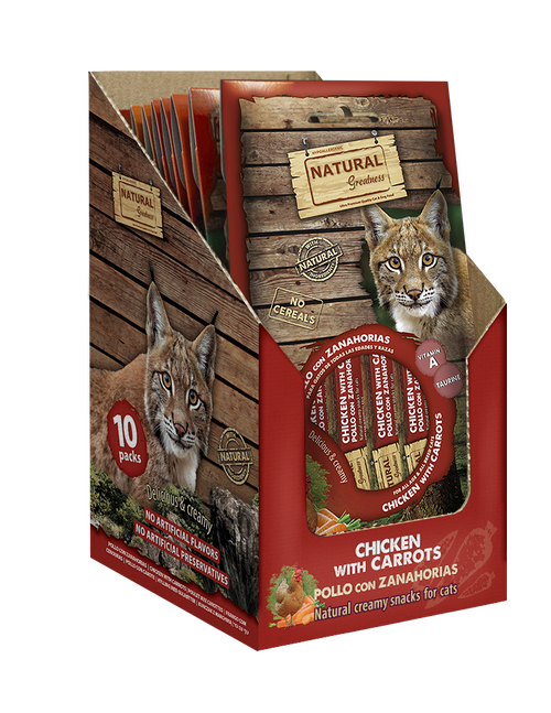 NATURAL GREATNESS Hähnchen-Karottencreme - zur Sehkraftunterstützung, 56 g